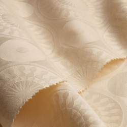 Jacibala, Jacquard & Damast Stoff, natur-creme, Baumwolle, R...