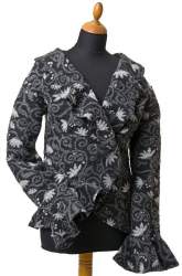 Jacke mit Volant, Fertigschnitt / Schnittbogen, <b>Gratis De...