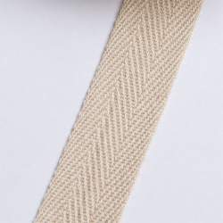 K�perband 14 beige, natur-creme, Baumwolle, 14 mm breites K�...