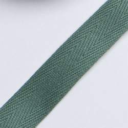 K�perband 14 dunkelgr�n, Baumwolle, 14 mm breites K�per- ode...