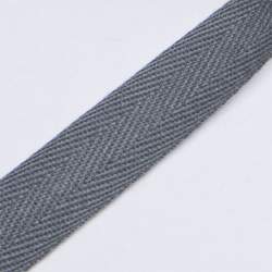 K�perband 14 dunkelgrau, Baumwolle, 14 mm breites K�per- ode...
