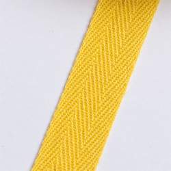 K�perband 14 gelb, Baumwolle, 14 mm breites K�per- oder Naht...