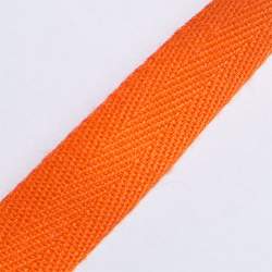 K�perband 14 orange, Baumwolle, 14 mm breites K�per- oder Na...