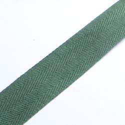 K�perband 25 dunkelgr�n, Baumwolle, 25 mm breites K�per- ode...