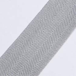 K�perband 25 hellgrau, Baumwolle, 25mm breites K�per- oder N...