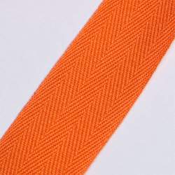 K�perband 25 orange, Baumwolle, 25 mm breites K�per- oder Na...