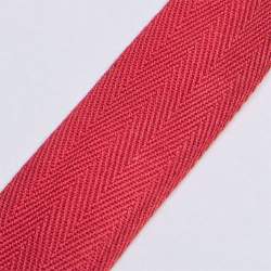 K�perband 25 rot, Baumwolle, 25 mm breites K�per- oder Nahtb...