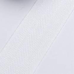 K�perband 25 weiss, wei�, Baumwolle, 25 mm breites K�per- od...