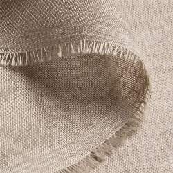 K�seleinen 2, Gaze / Mull Stoff, natur-grau, Leinen, offen g...