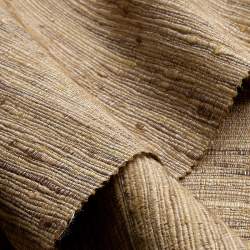 Kala gold-oliv, Rips Stoff, Seide, Handgewebte Wildseide in ...