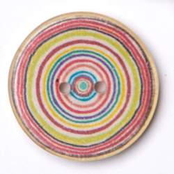 Kokos Kreisel rot-kiwi 20 mm, Kokos- & Nusskn�pfe, mehrfarbi...