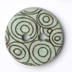 Kokos Kringel alt-gr�n 12 mm, Kokos- & Nusskn�pfe, hellgr�n,...