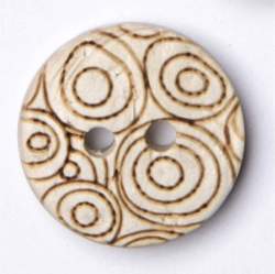 Kokos Kringel creme 12 mm, Kokos- & Nusskn�pfe, creme-wei�, ...