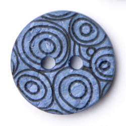 Kokos Kringel jeans 12 mm, Kokos- & Nusskn�pfe, jeansblau, F...