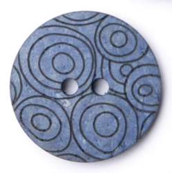 Kokos Kringel jeans 20 mm, Kokos- & Nusskn�pfe, jeansblau, F...