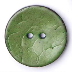 Kokos blattgr�n 24 mm, Kokos- & Nusskn�pfe, Runder Kokos-2-L...