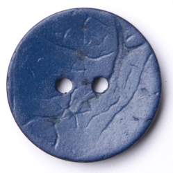 Kokos dunkelblau 24 mm, Kokos- & Nusskn�pfe, Runder Kokos-2-...