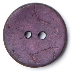 Kokos lila 15 mm, Kokos- & Nusskn�pfe, Runder Kokos-2-Loch-K...