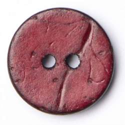 Kokos merlot 12 mm, Kokos- & Nusskn�pfe, weinrot, Runder Kok...