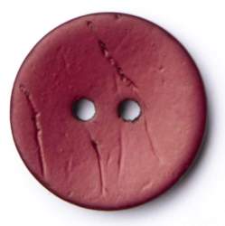 Kokos merlot 18 mm, Kokos- & Nusskn�pfe, weinrot, Runder Kok...