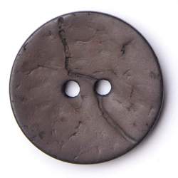 Kokos schiefergrau 24 mm, Kokos- & Nusskn�pfe, dunkelgrau, R...
