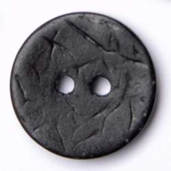 Kokos schwarz 18 mm, Kokos- & Nusskn�pfe, Runder Kokos-2-Loc...