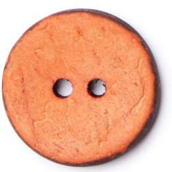 Kokos terracotta 15 mm, Kokos- & Nusskn�pfe, Runder Kokos-2-...