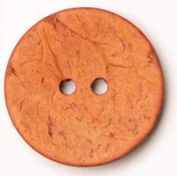 Kokos terracotta 23 mm, Kokos- & Nusskn�pfe, Runder Kokos-2-...