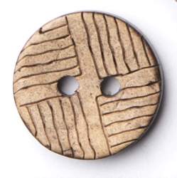 Kokosina 12 mm, Kokos- & Nusskn�pfe, natur-beige, Kleiner Ko...