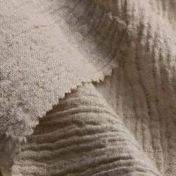 Kreppello, natur-beige, Baumwolle, Eine starke Kreppstruktur...