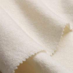 Lanamaglia crema, Single-Jersey Stoff, creme-wei�, Schurwoll...