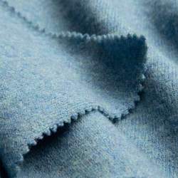 Lanamaglia laguna, Single-Jersey Stoff, blau, Schurwolle, mi...