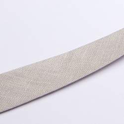 Leinen-Schr�gband  hell-taupe, Leinen, hell-taupe-farbenes S...