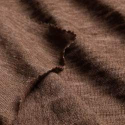 Leinenjersey haselnuss, Restst�ck 100 cm, Reste, brown, Line...