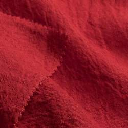 Leinenkrepp habanero, Restst�ck  65 cm, rot, Leinen, Restst�...