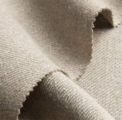 Leinentwill, Denim / Twill Stoff, natur-grau, Leinen, Weiche...