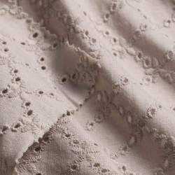 Lieke sand, Bestickte Stoffe Stoff, beige, Baumwolle, Feiner...