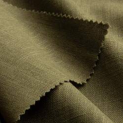 Lineo muddy green 2, Leinwandgewebe Stoff, oliv-gr�n, Leinen...