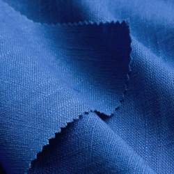 Lineo royal blue, Restst�ck 90 cm, Leinwandgewebe Stoff, roy...