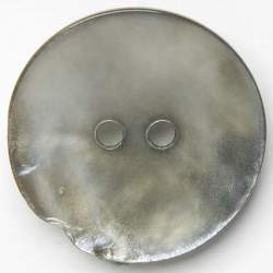 Lingha-Agoya grey 20 mm, Perlmutt-Knopf, grau, grau gebeizte...