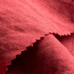 Linstone red, Leinwandgewebe Stoff, rot, Leinen, fein und di...