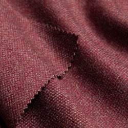 Loriva burgund, Woven, Fabrics, burgundy, Wool, A tweed-like...