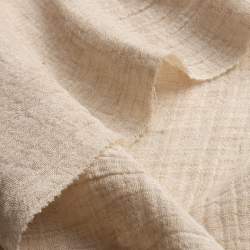 Lyolina Musselin, Gaze / Mull Stoff, natur-beige, Viskose, N...