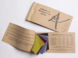 MK Italienische Merinostricks, Musterkarte mit Farbmuster de...