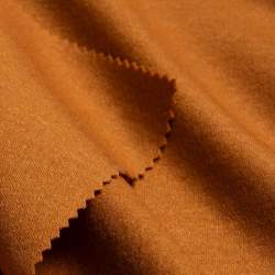 Merina ambra, Interlock-Jersey Stoff, Italienischer Wollstri...
