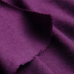 Merino-Feinjersey cassis, Single-Jersey Stoff, purpur, Schur...