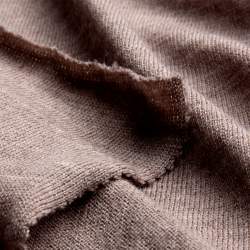 Merino-Feinjersey dunkelbeige, Single-Jersey Stoff, beige-br...