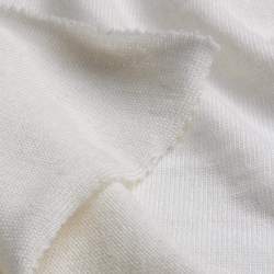 Merino-Feinjersey milchwei�, Single-Jersey Stoff, Schurwolle...