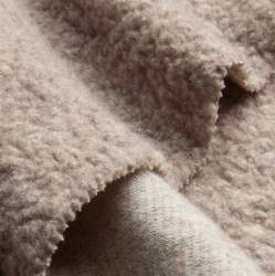 Merino-Feinteddy beige 2, Teddy / Pl�sch Stoff, Schurwolle, ...
