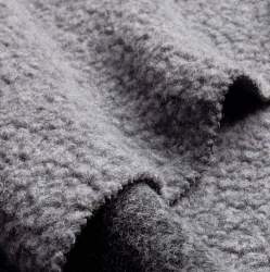 Merino-Feinteddy kiesel, Teddy / Pl�sch Stoff, kieselgrau, S...